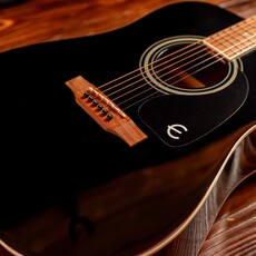 Epiphone Epiphone Songmaker DR-100 Square Shoulder Acoustic Guitar, Ebony (In-Store Pickup Only)