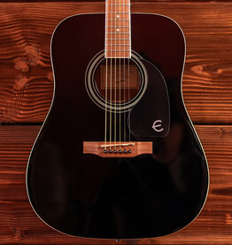 Epiphone Epiphone Songmaker DR-100 Square Shoulder Acoustic Guitar, Ebony (In-Store Pickup Only)