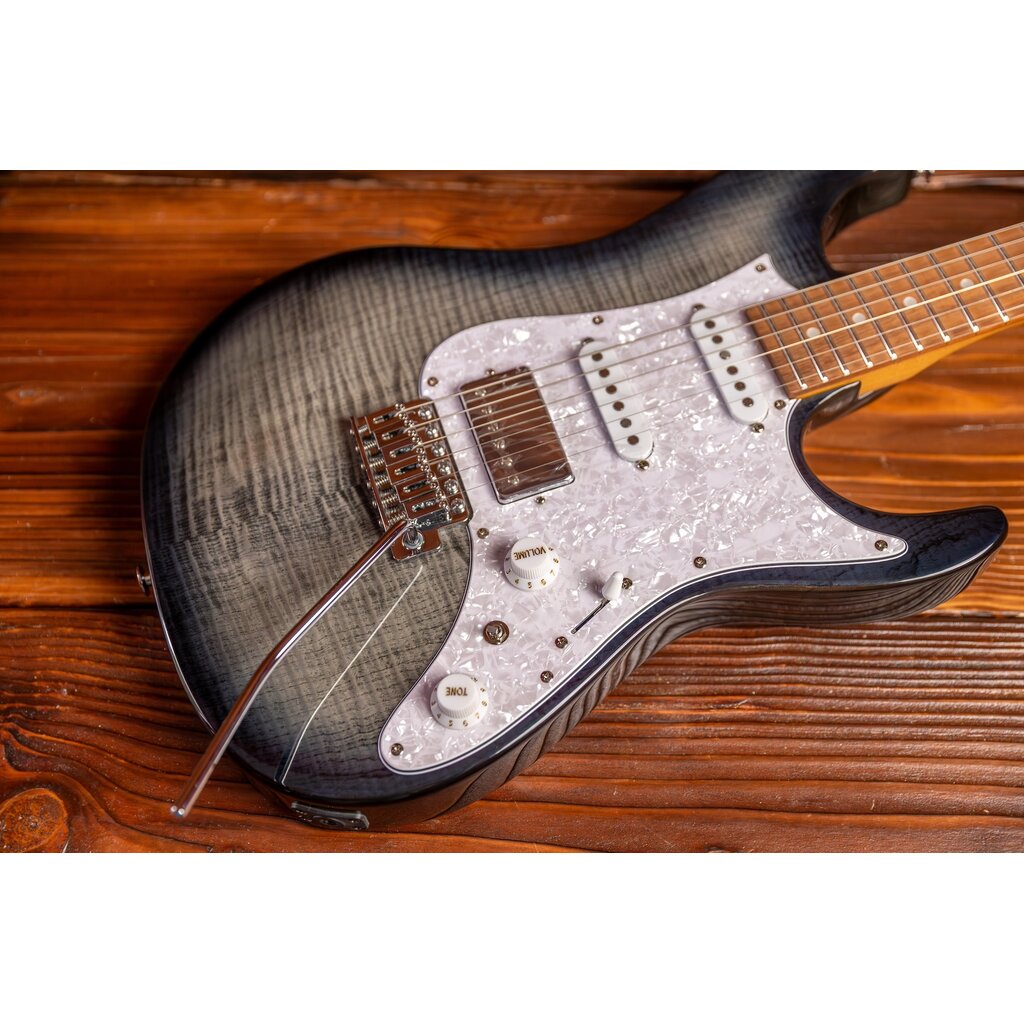 Ibanez Ibanez Standard AZ22S1F Electric Guitar, Transparent Black Sunburst