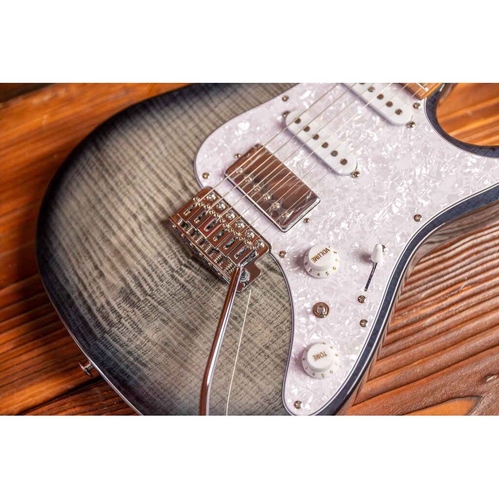 Ibanez Ibanez Standard AZ22S1F Electric Guitar, Transparent Black Sunburst