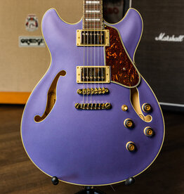 Ibanez Ibanez Artcore AS73G Semi-Hollow Electric Guitar, Metallic Purple Flat