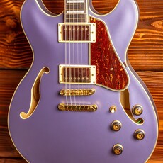 Ibanez Ibanez Artcore AS73G Semi-Hollow Electric Guitar, Metallic Purple Flat