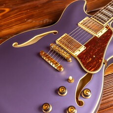Ibanez Ibanez Artcore AS73G Semi-Hollow Electric Guitar, Metallic Purple Flat