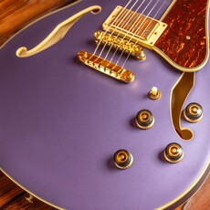 Ibanez Ibanez Artcore AS73G Semi-Hollow Electric Guitar, Metallic Purple Flat