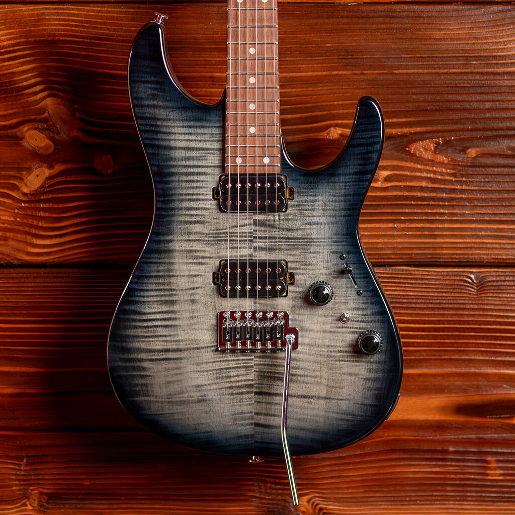 Ibanez Ibanez Standard AZ24S1F Electric Guitar, Transparent Black Sunburst