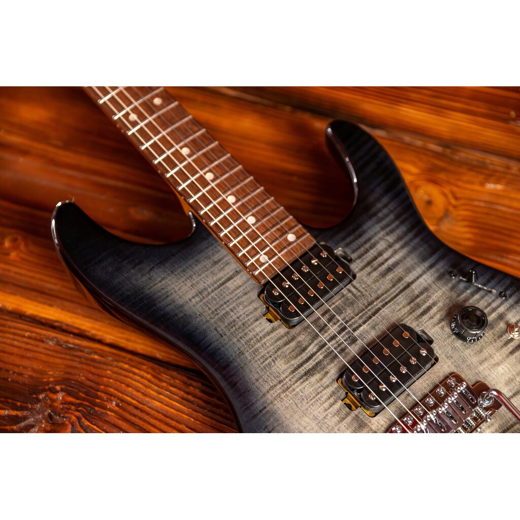 Ibanez Ibanez Standard AZ24S1F Electric Guitar, Transparent Black Sunburst