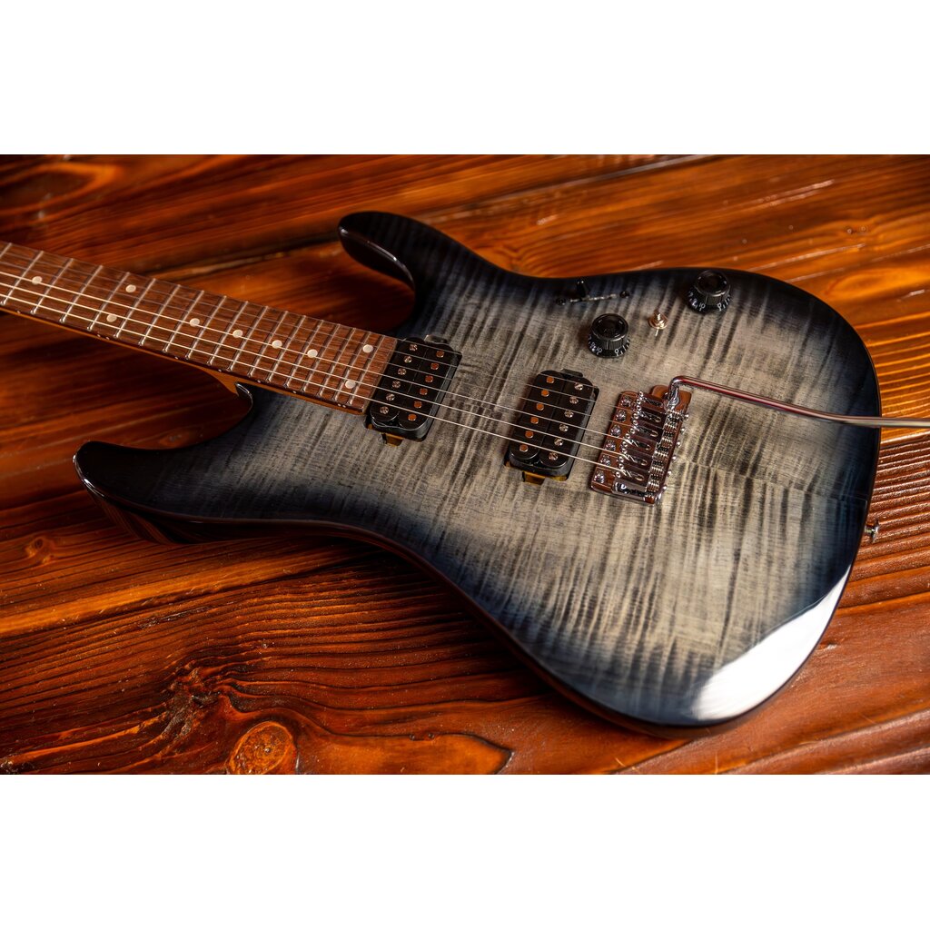 Ibanez Ibanez Standard AZ24S1F Electric Guitar, Transparent Black Sunburst