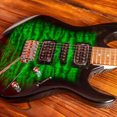 Ibanez Ibanez Gio GRX70QA Electric Guitar, Transparent Emerald Burst
