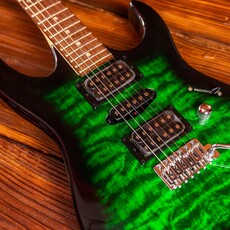 Ibanez Ibanez Gio GRX70QA Electric Guitar, Transparent Emerald Burst