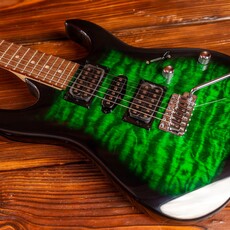 Ibanez Ibanez Gio GRX70QA Electric Guitar, Transparent Emerald Burst