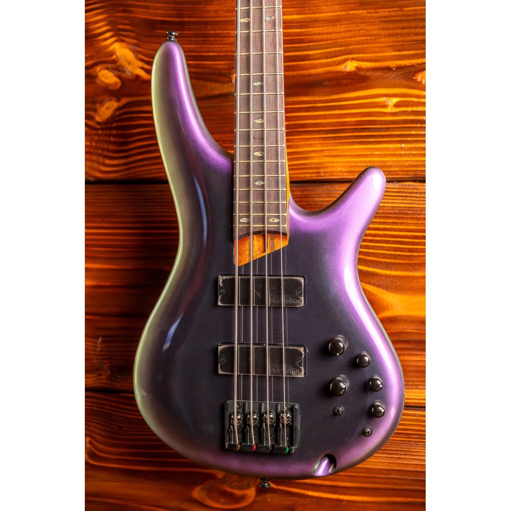 Ibanez Ibanez SR500E Electric Bass Guitar, Black Aurora Burst