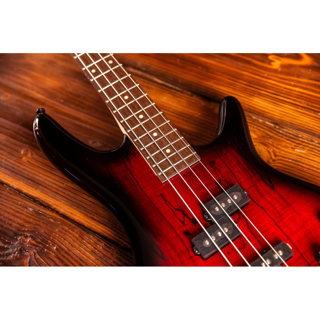 Ibanez Ibanez Gio GSR200SM Electric Bass Guitar, Charcoal Brown Burst