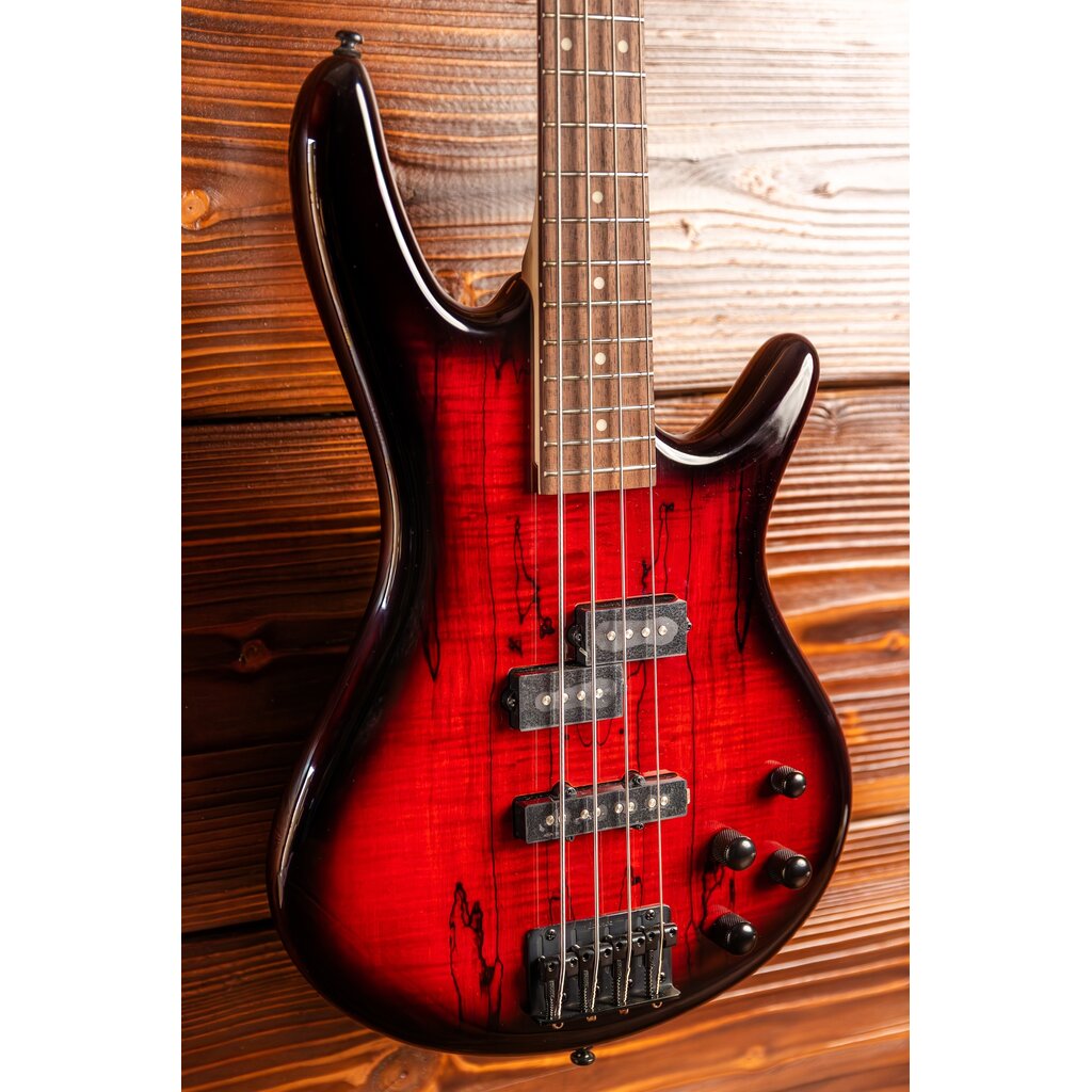 Ibanez Ibanez Gio GSR200SM Electric Bass Guitar, Charcoal Brown Burst