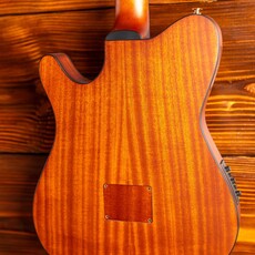 Ibanez Ibanez FRH10N Thinline Nylon Acoustic-Electric Guitar, Brown Sunburst Flat