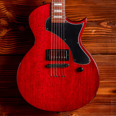 ESP/LTD LTD EC-201 Flat Top Electric Guitar, See Thru Black Cherry