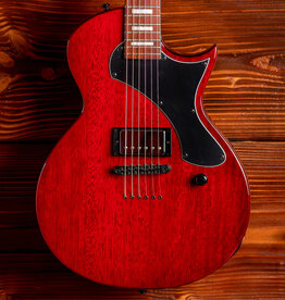 ESP/LTD LTD EC-201 Flat Top Electric Guitar, See Thru Black Cherry