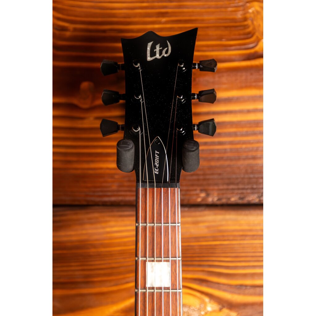 ESP/LTD LTD EC-201 Flat Top Electric Guitar, See Thru Black Cherry