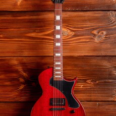 ESP/LTD LTD EC-201 Flat Top Electric Guitar, See Thru Black Cherry