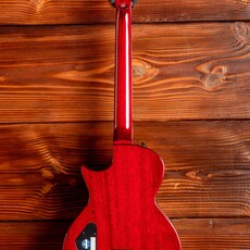 ESP/LTD LTD EC-201 Flat Top Electric Guitar, See Thru Black Cherry