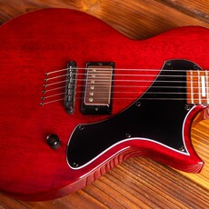 ESP/LTD LTD EC-201 Flat Top Electric Guitar, See Thru Black Cherry