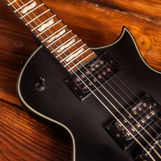 ESP/LTD LTD Eclipse EC-256 Electric Guitar, Black Satin
