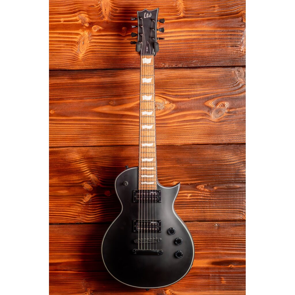 ESP/LTD LTD EC-257 7-String Electric Guitar, Black Satin