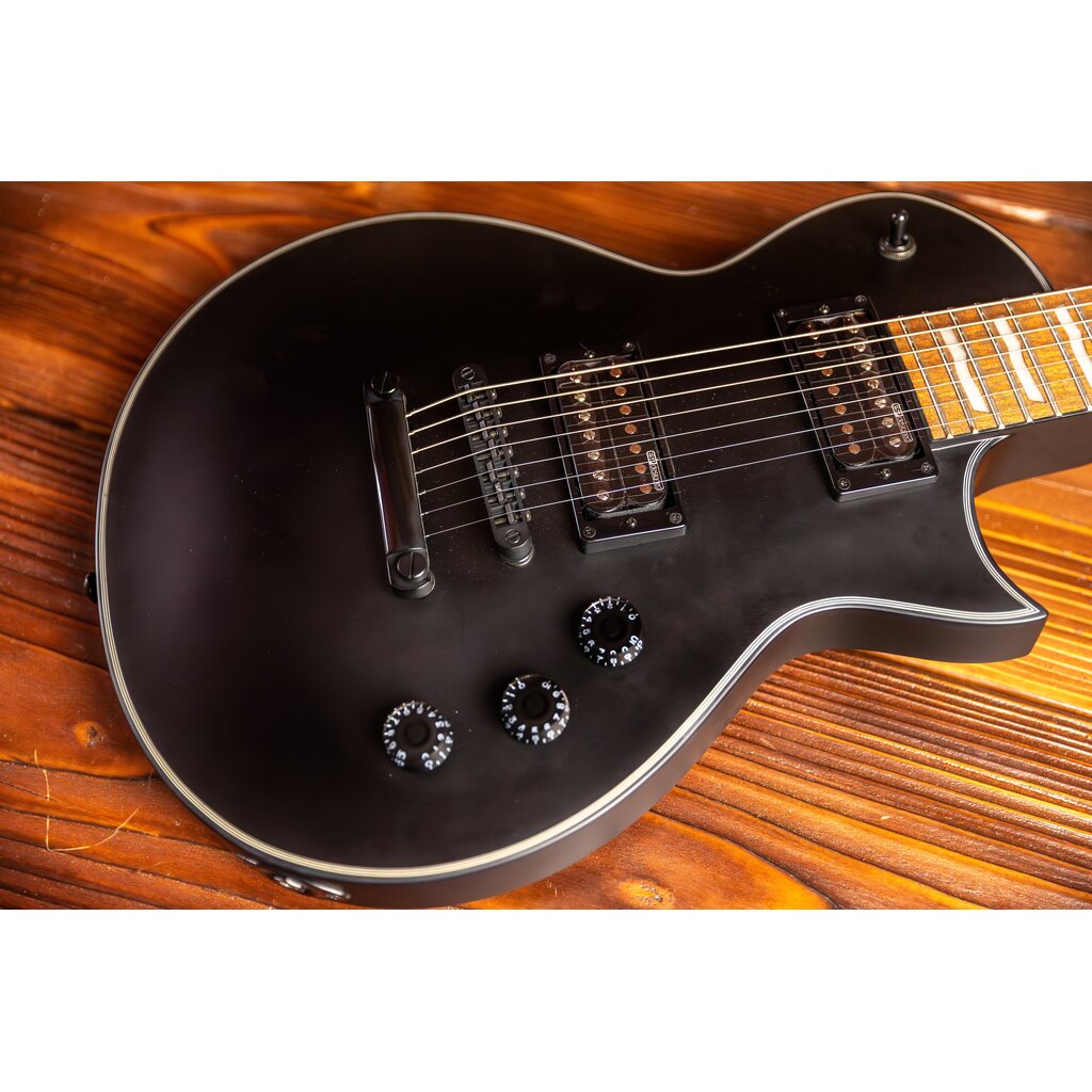 ESP/LTD LTD EC-257 7-String Electric Guitar, Black Satin