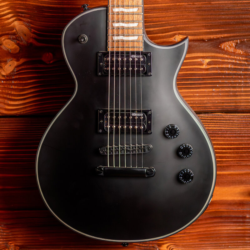 ESP/LTD LTD EC-257 7-String Electric Guitar, Black Satin