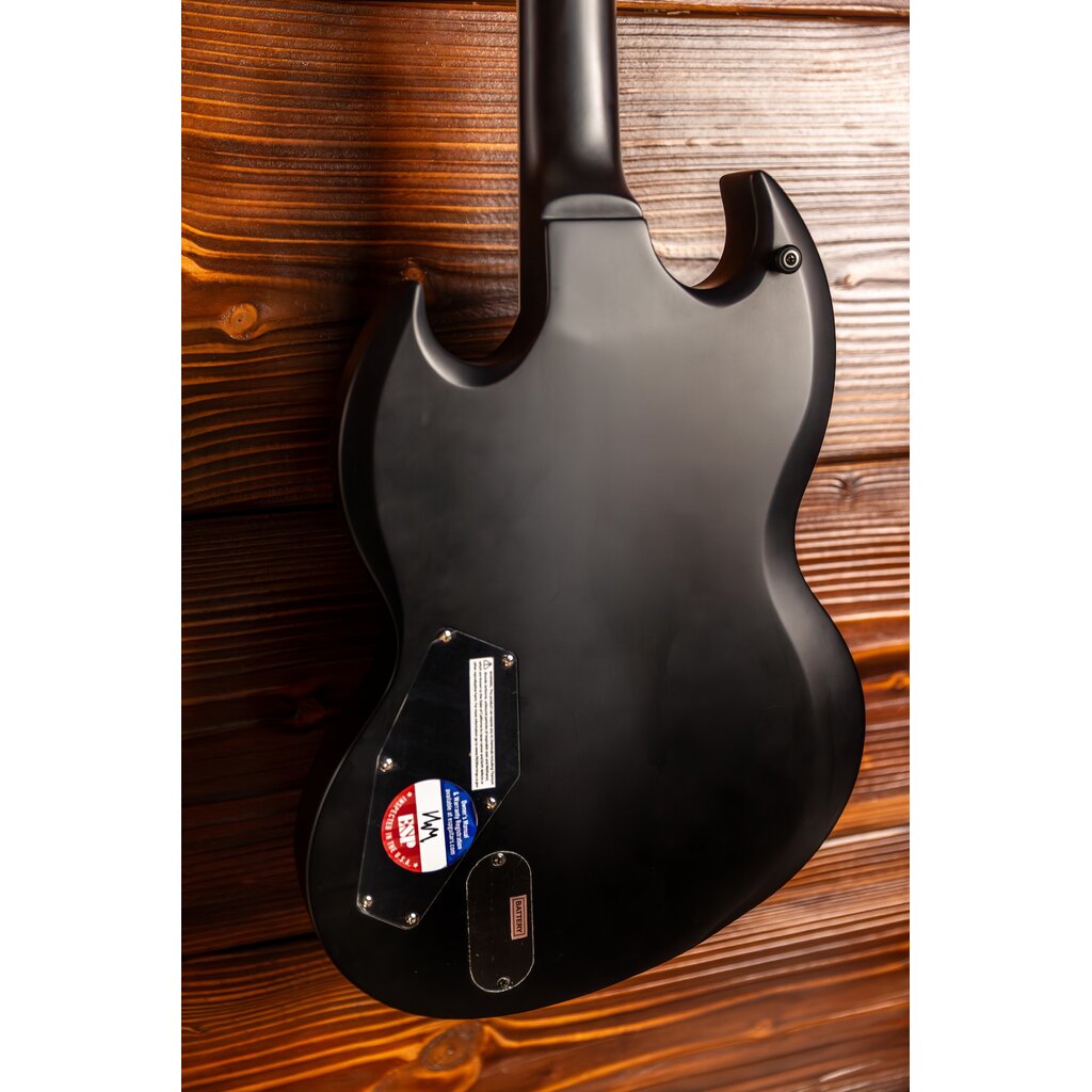 ESP/LTD LTD Viper-400 Baritone Electric Guitar, Black Satin