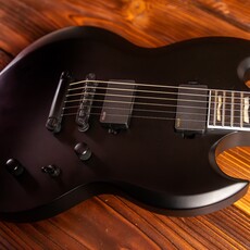 ESP/LTD LTD Viper-400 Baritone Electric Guitar, Black Satin