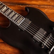 ESP/LTD LTD Viper-400 Baritone Electric Guitar, Black Satin