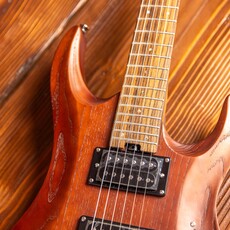 Aria Aria Pro II MAC DLX Electric Guitar, Brown