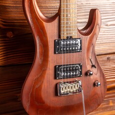 Aria Aria Pro II MAC DLX Electric Guitar, Brown