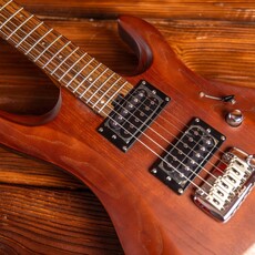 Aria Aria Pro II MAC DLX Electric Guitar, Brown