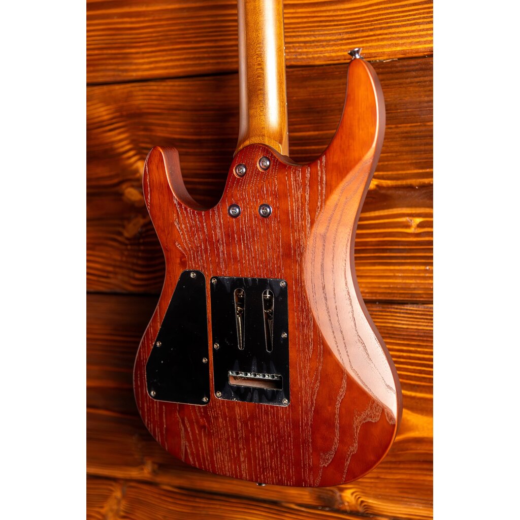 Aria Aria Pro II MAC DLX Electric Guitar, Brown