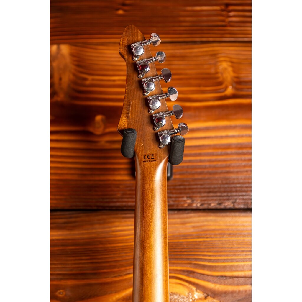 Aria Aria Pro II MAC DLX Electric Guitar, Brown