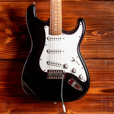 Aria Aria Pro II STG Series Electric Guitar, Black