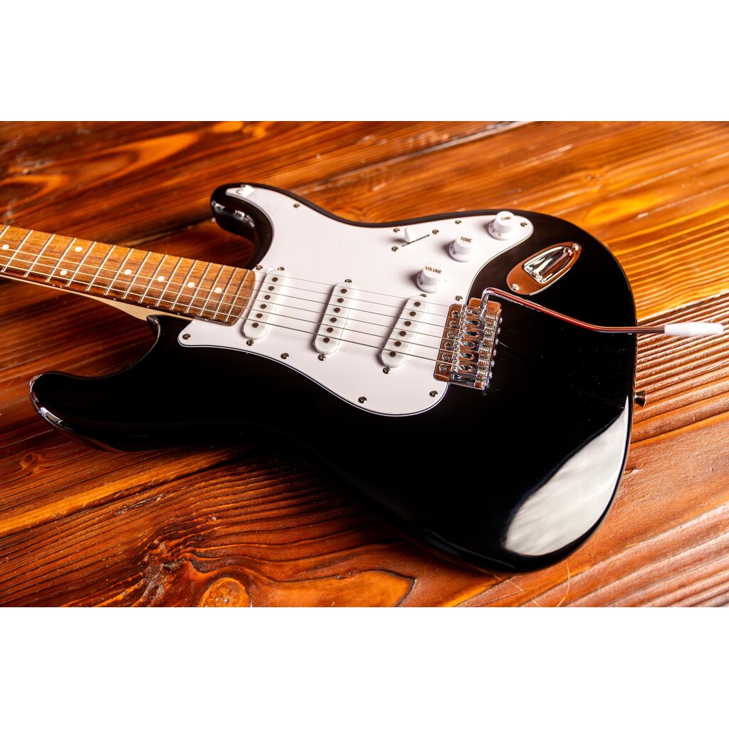 Aria Aria Pro II STG Series Electric Guitar, Black