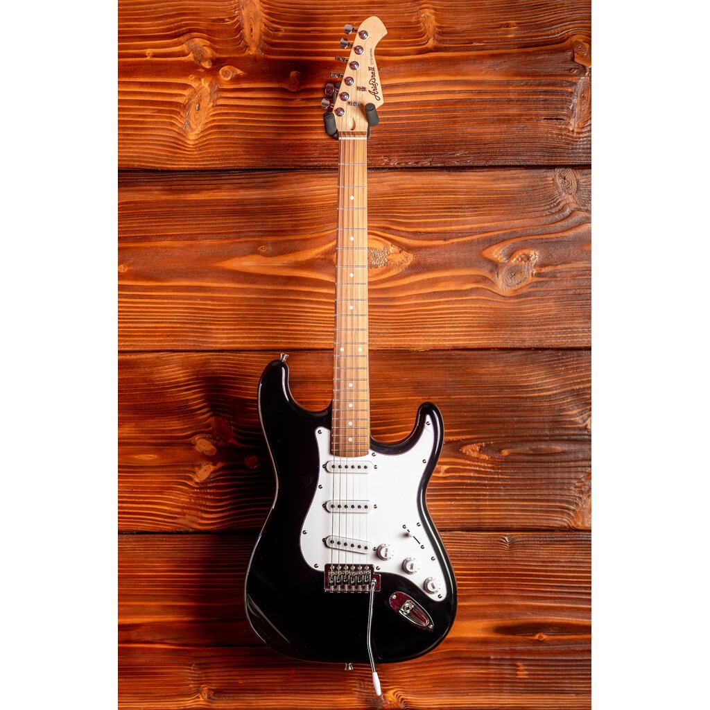Aria Aria Pro II STG Series Electric Guitar, Black