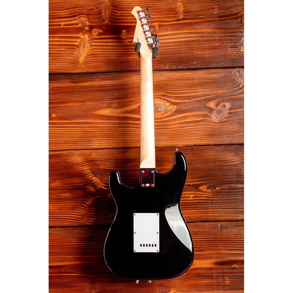 Aria Aria Pro II STG Series Electric Guitar, Black