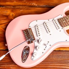 Aria Aria Pro II STG Mini 3/4 Scale Electric Guitar, Kawaii Pink