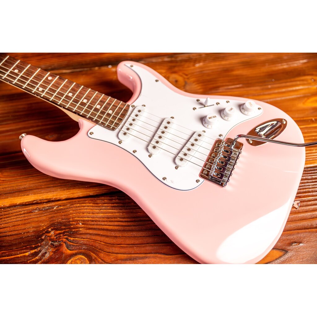 Aria Aria Pro II STG Mini 3/4 Scale Electric Guitar, Kawaii Pink
