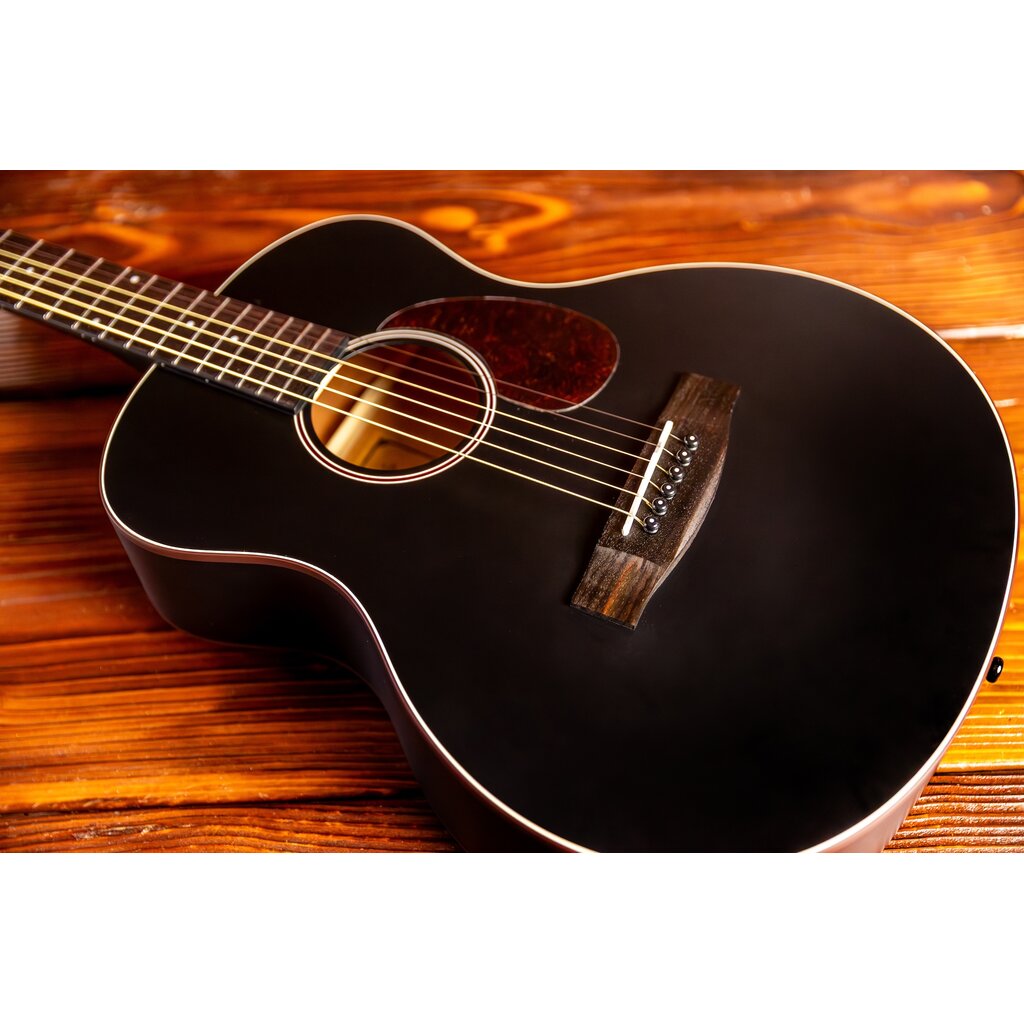 Aria Aria 151 Lil’ Aria Short-Scale Acoustic Guitar, Black