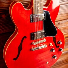 Epiphone Epiphone ES-335 Semi-Hollow Electric Guitar, Cherry (In-Store Pickup Only)