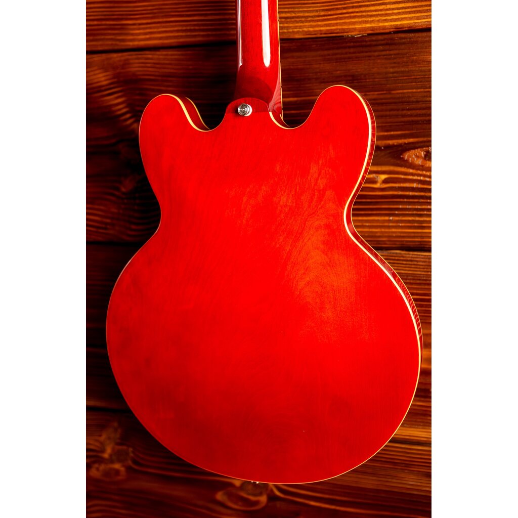 Epiphone Epiphone ES-335 Semi-Hollow Electric Guitar, Cherry (In-Store Pickup Only)