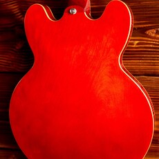 Epiphone Epiphone ES-335 Semi-Hollow Electric Guitar, Cherry (In-Store Pickup Only)