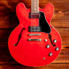 Epiphone Epiphone ES-335 Semi-Hollow Electric Guitar, Cherry (In-Store Pickup Only)