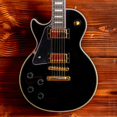 Epiphone Epiphone Les Paul Custom Left-Handed Electric Guitar, Ebony (In-Store Pickup Only)