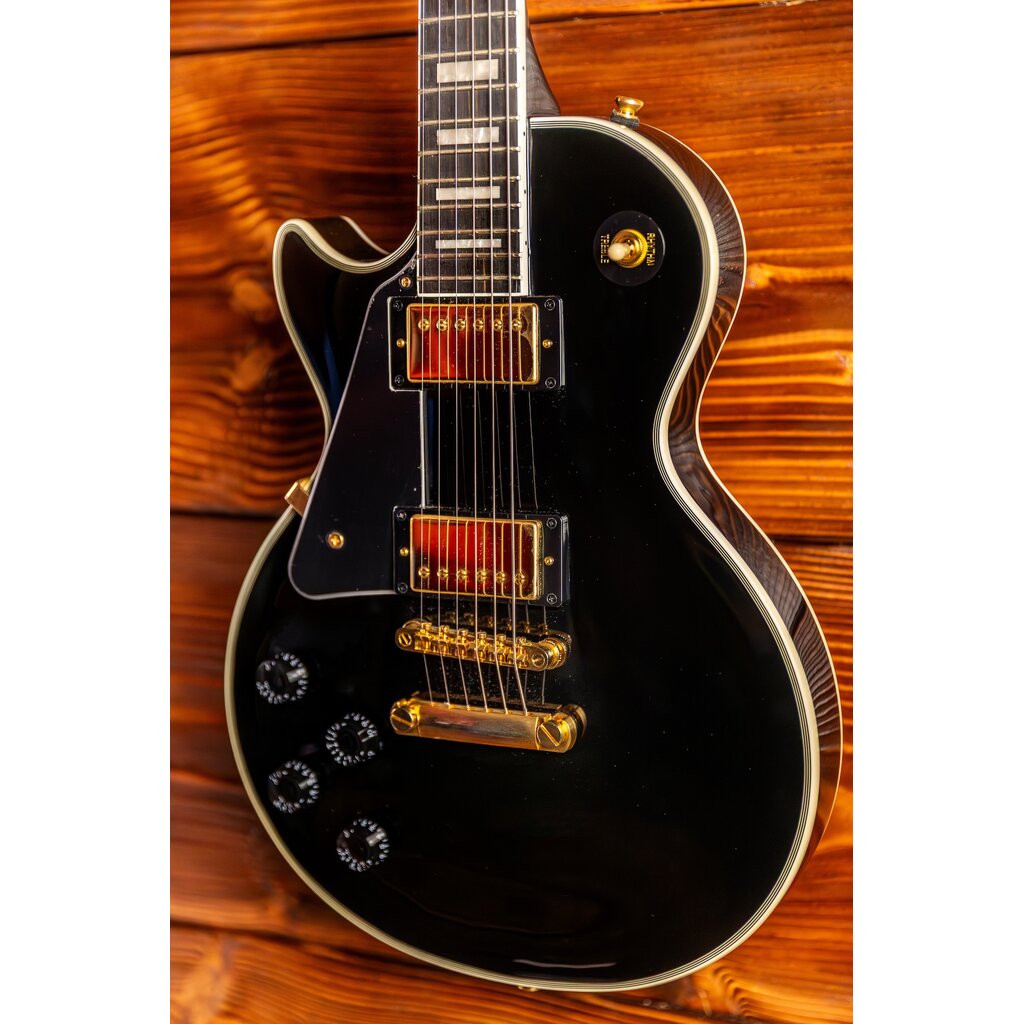 Epiphone Epiphone Les Paul Custom Left-Handed Electric Guitar, Ebony (In-Store Pickup Only)