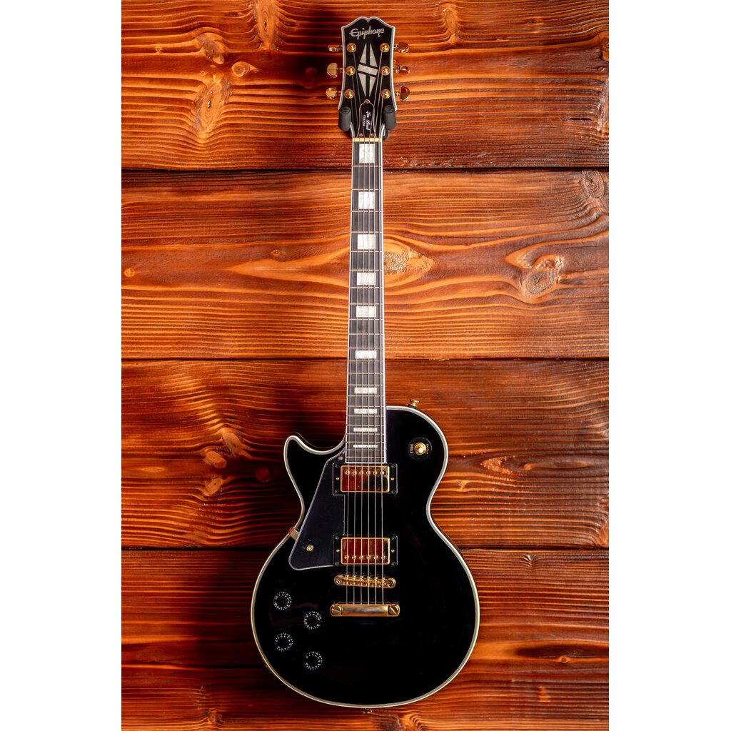 Epiphone Epiphone Les Paul Custom Left-Handed Electric Guitar, Ebony (In-Store Pickup Only)